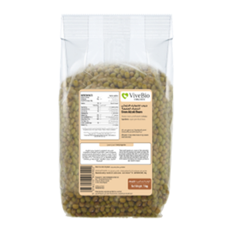 Vive Bio Organic Green Adzuki Beans 1Kg