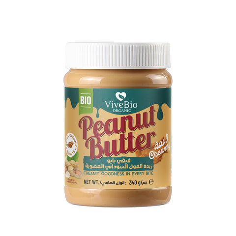ViveBio Organic Creamy Peanut Butter 340g